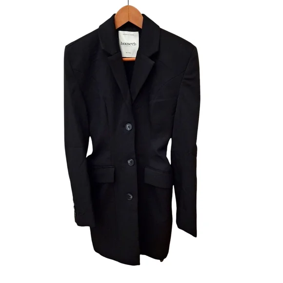 House of CB Jackets Coats House Of Cb Black Womens Amia Long